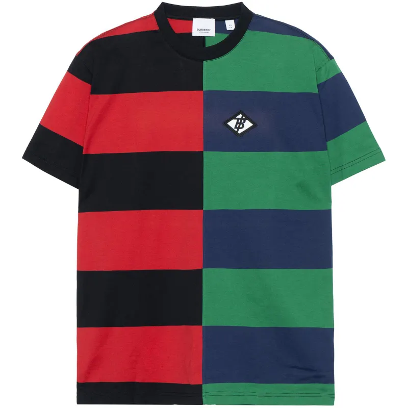 Burberry Drop Shoulder Sleeve T Shirt Women's Red Green