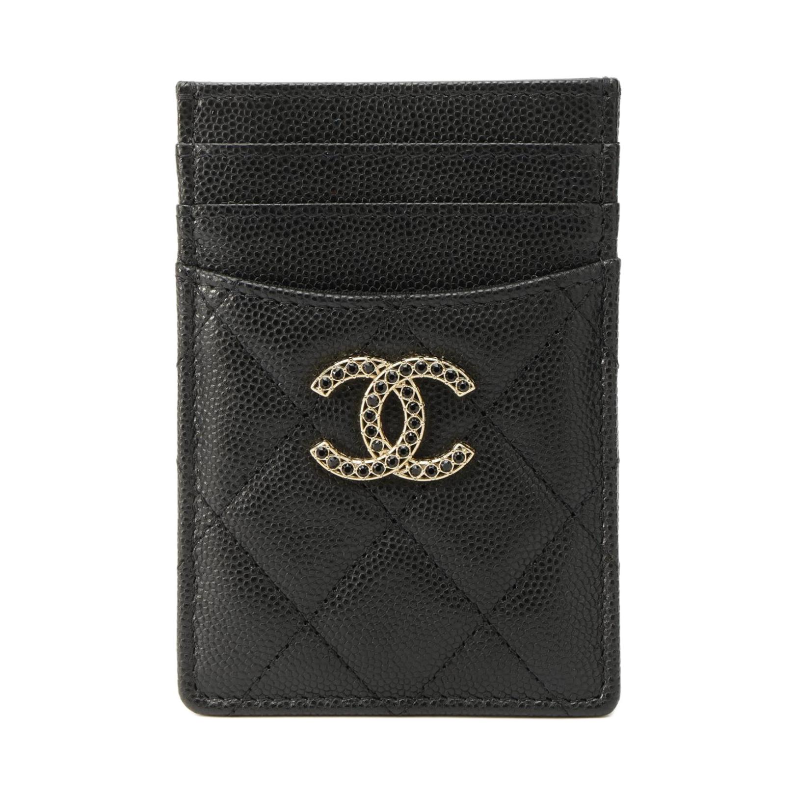 Женская визитница Chanel (черная)
