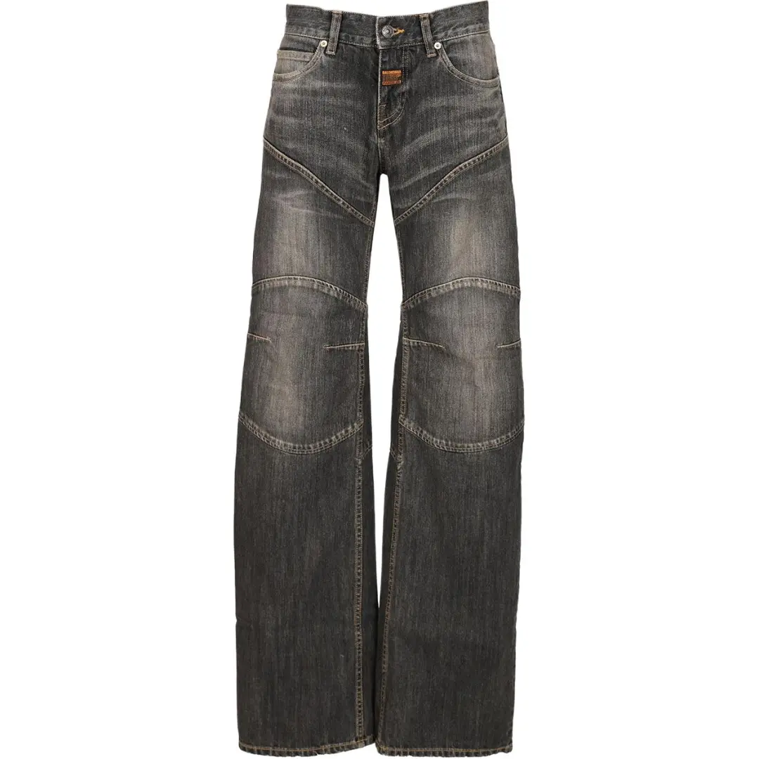 Balenciaga Relief Stitching Jeans