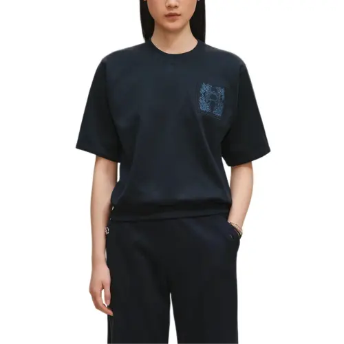HERMES FW25 Drop Shoulder Sleeve T Shirt Women's
