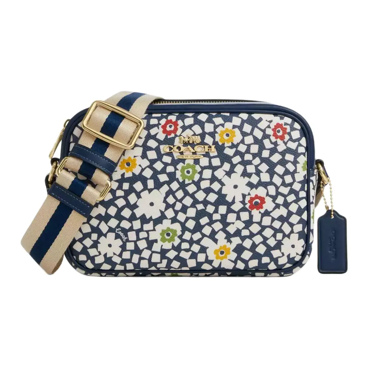 COACH Jamie Coated Canvas Camera Bag, Shoulder Bag, Crossbody Bag Medium Women's Multicolor