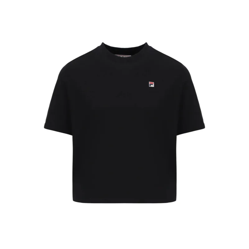 FILA T Shirts Women's Black Crew Neck Moderate