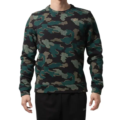 Reebok Sweatshirts Men's Green Crew Neck Moderate