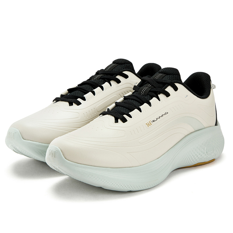 361° Cushioning, Wear Resistant Low top Casual Running Shoes Men’s Oat Milk