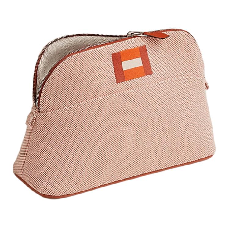 Женские косметичка Hermes Bolide Casaque 25 (оранжевая)