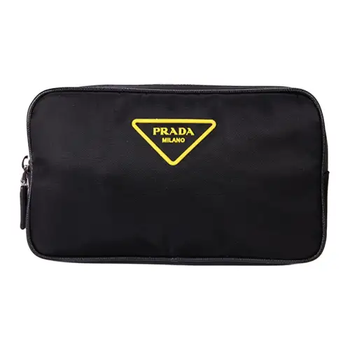 PRADA Classic Nylon Fanny Pack Men's Black