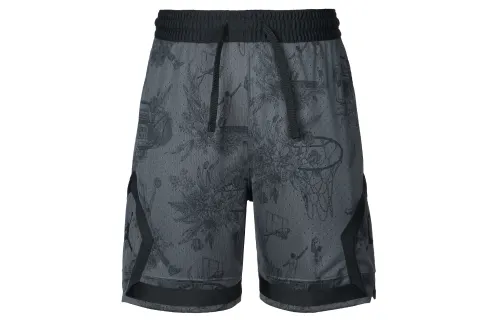 Jordan Men's Dri FIT Printed Diamond Shorts Casual Shorts Men's Black