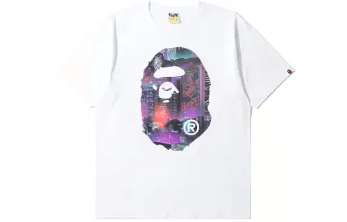 Bape Neon Tokyo Big Ape Head Tee