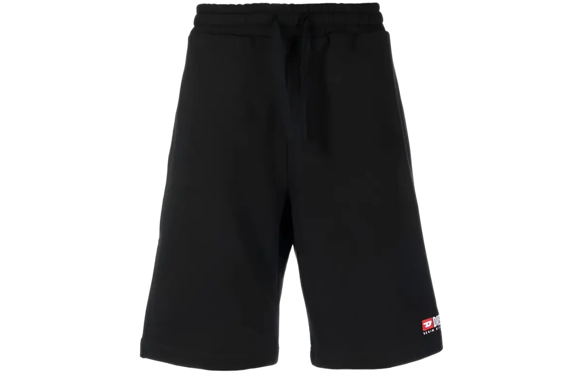 DIESEL P-Crown-Div Logo-embroidered Track Shorts