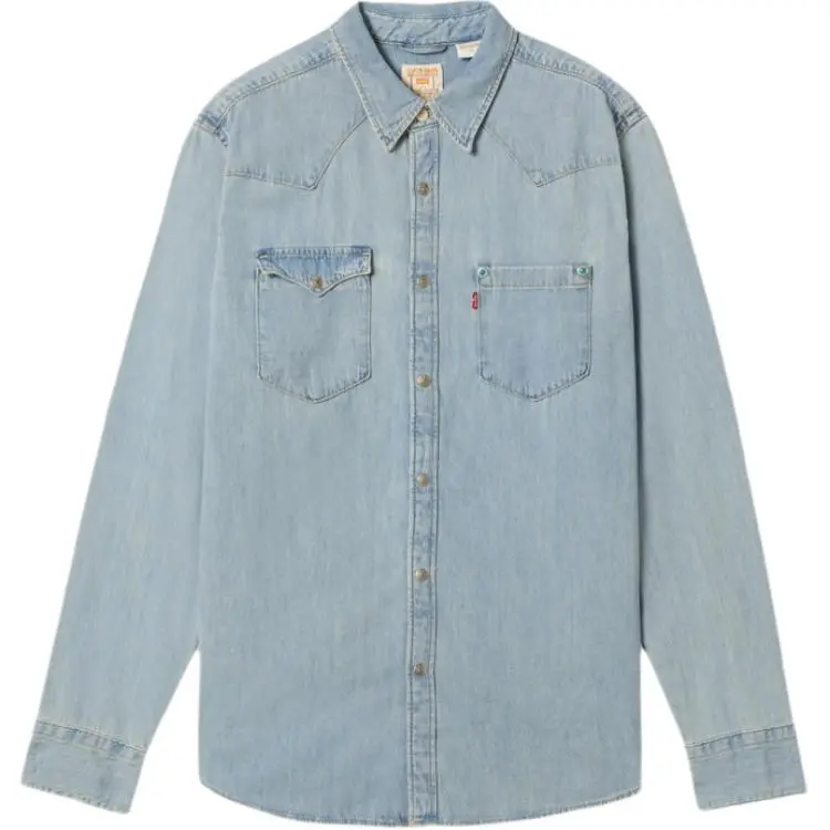Levi's Shirts Men's Misty Blue Moderate Denim