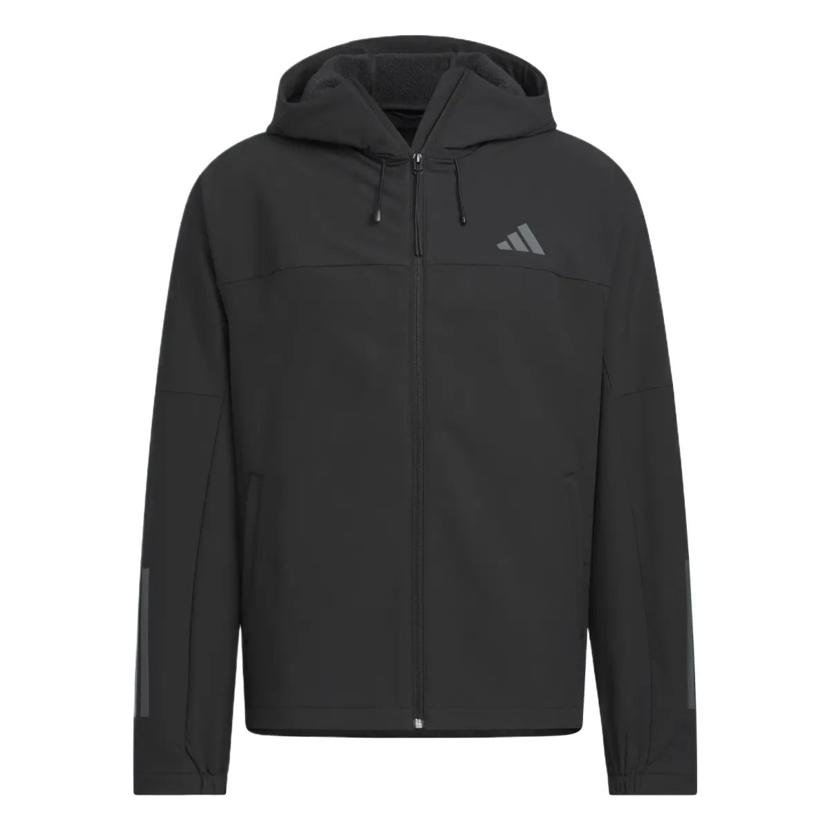 Adidas SOFT SHELL JACKET Sports Fleece Lined Hooded Coat Windproof And Waterproof Thermal Comfortable Jacket Unisex