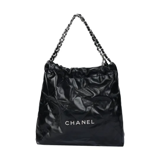CHANEL 22Bag Cow Leather Tote Bag, Shopping Bag, Crossbody Bag, Shoulder Bag Regular Women's Black