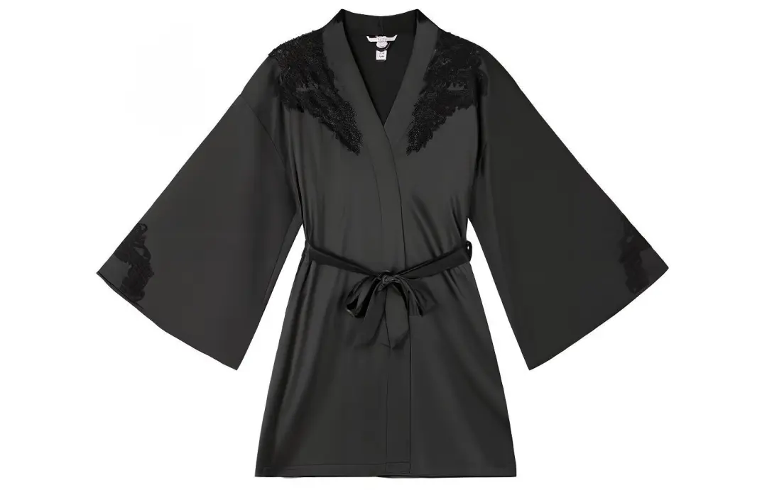 Victoria's Secret Sleep Robe Women's Black