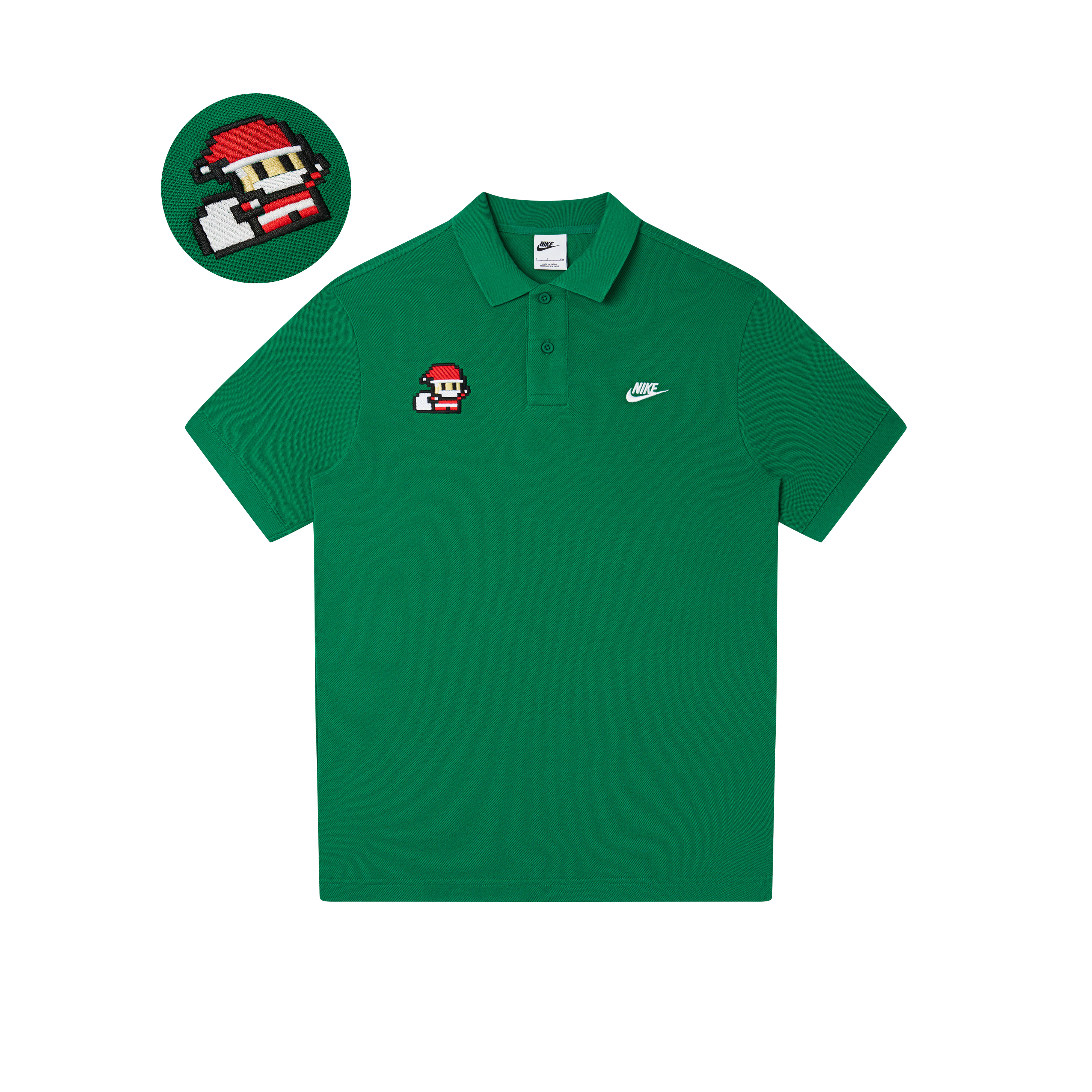 Nike, uniform, cartoon breathable polo for leisure for men and women, custom-made, with embroidery, with short sleeve