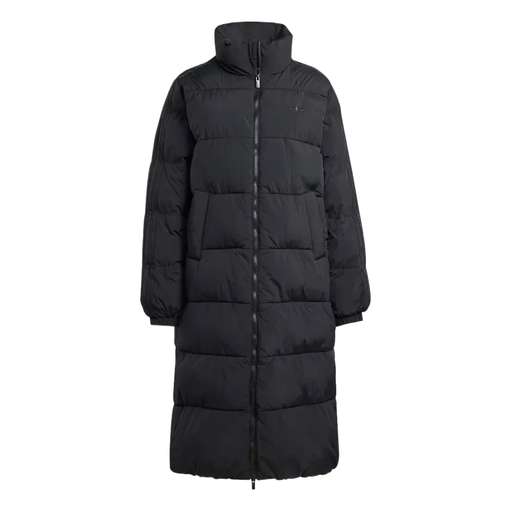 Adidas Originals Adicolor quilted-panel long coat