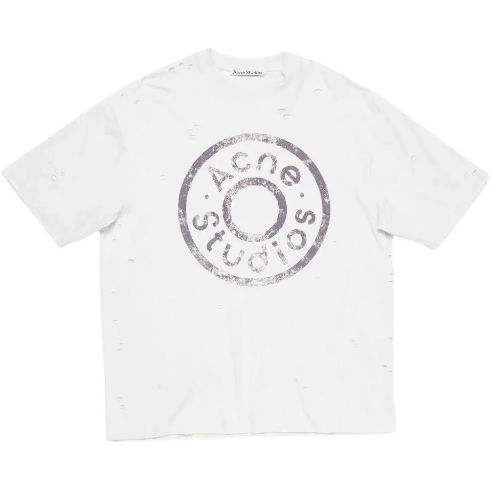 Acne Studios Logo Printed Crewneck T Shirt