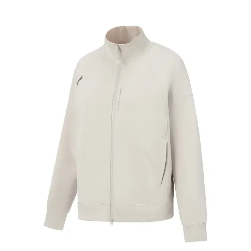 Li Ning Fitness Series Jacket Women's Silver Fish Gray
