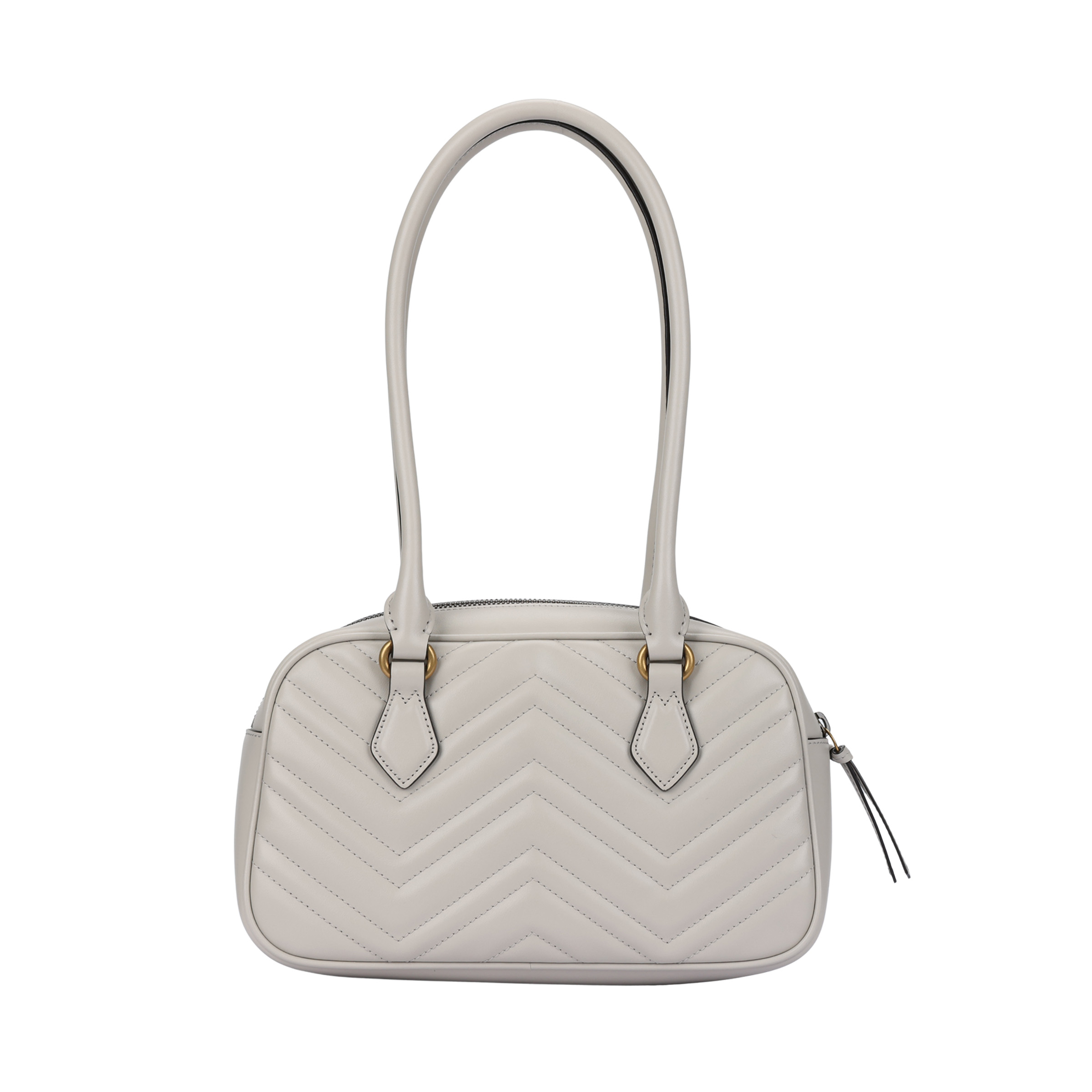 Женская сумка Gucci GG Marmont (серая) — фото 3