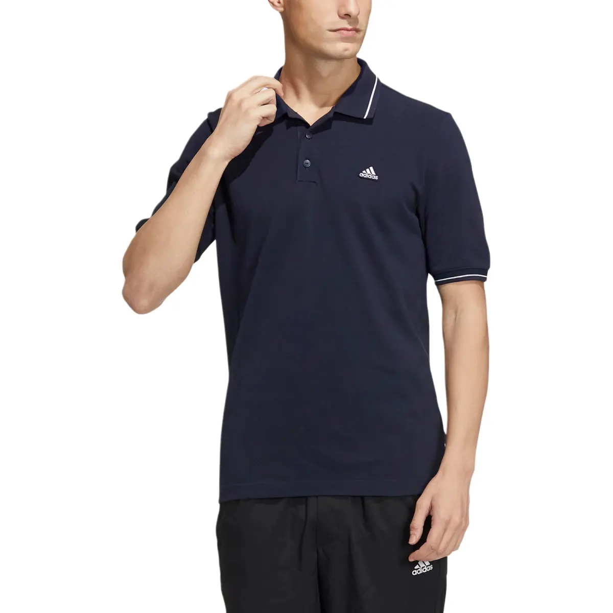 Adidas Polo Shirts Men's Legend Ink Polo Collar Moderate Straight Fit