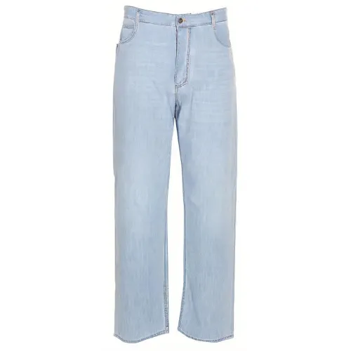 Bottega Veneta Logo Patch Straight-Leg Jeans