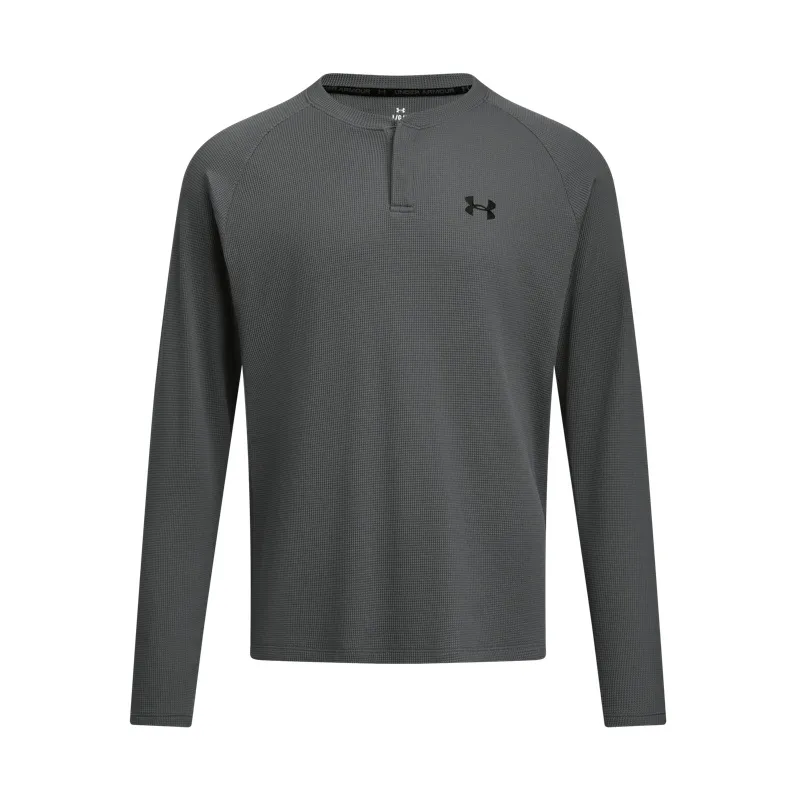 Under Armour T-Shirts Men's Castle Rock Gray 025 Henry Collar Moderate