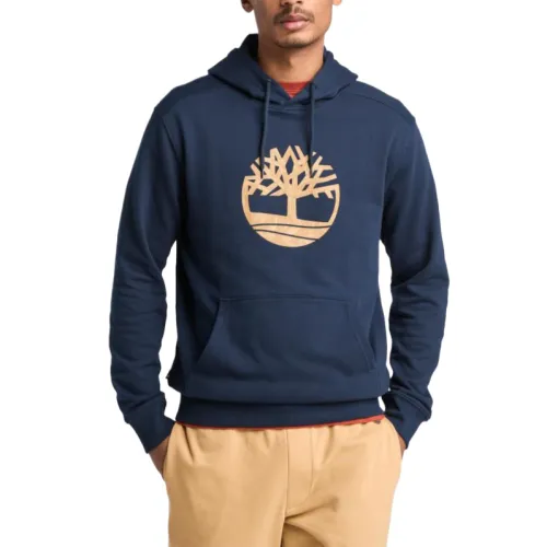 Timberland Sweatshirts Men's Blue Hooded Moderate Regular