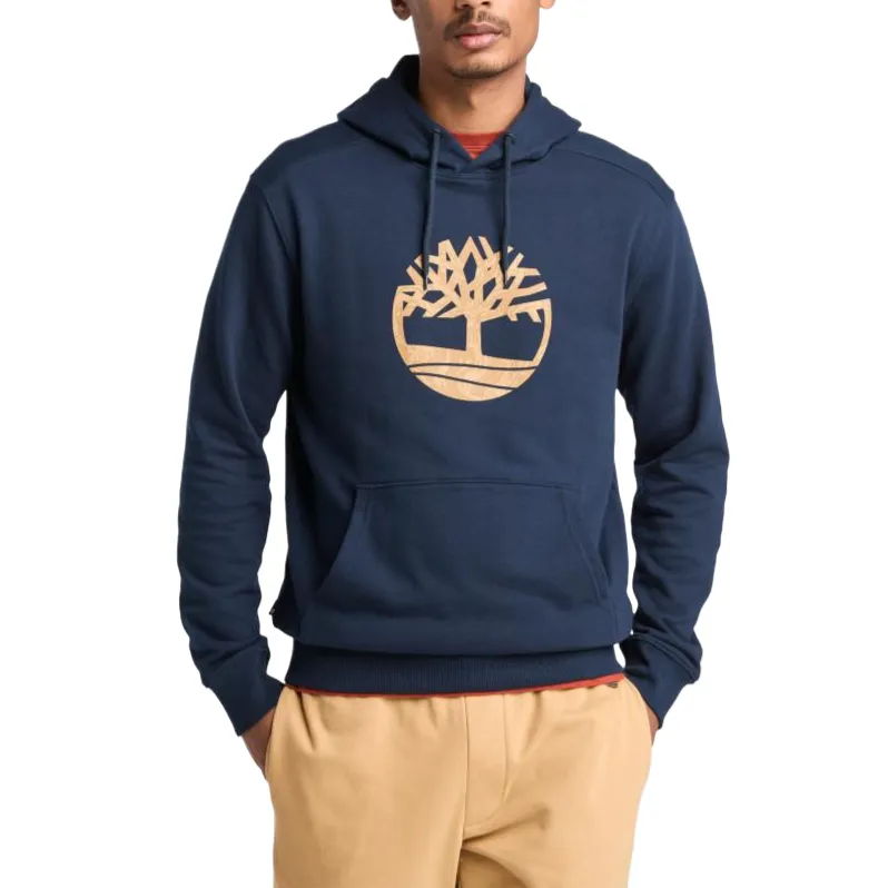 Timberland Sweatshirts Men's Blue Hooded Moderate Regular