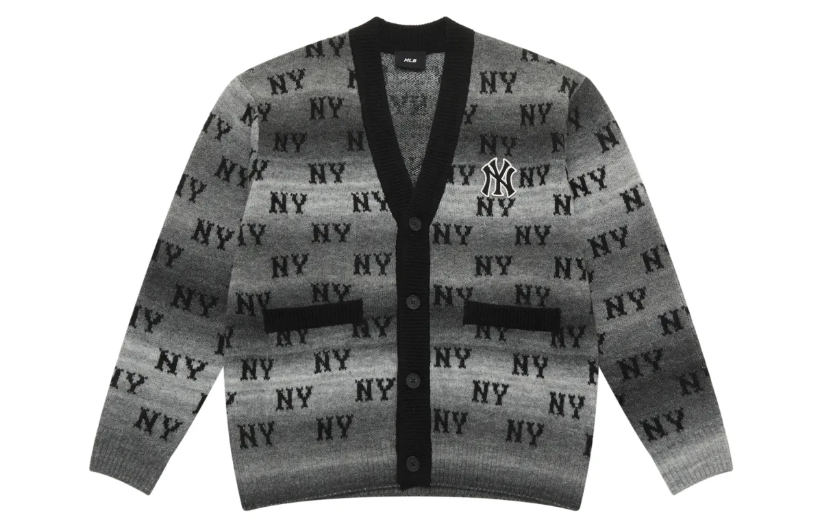 MLB New York Yankees FW25 Knitwear Unisex Dark Charcoal Gray