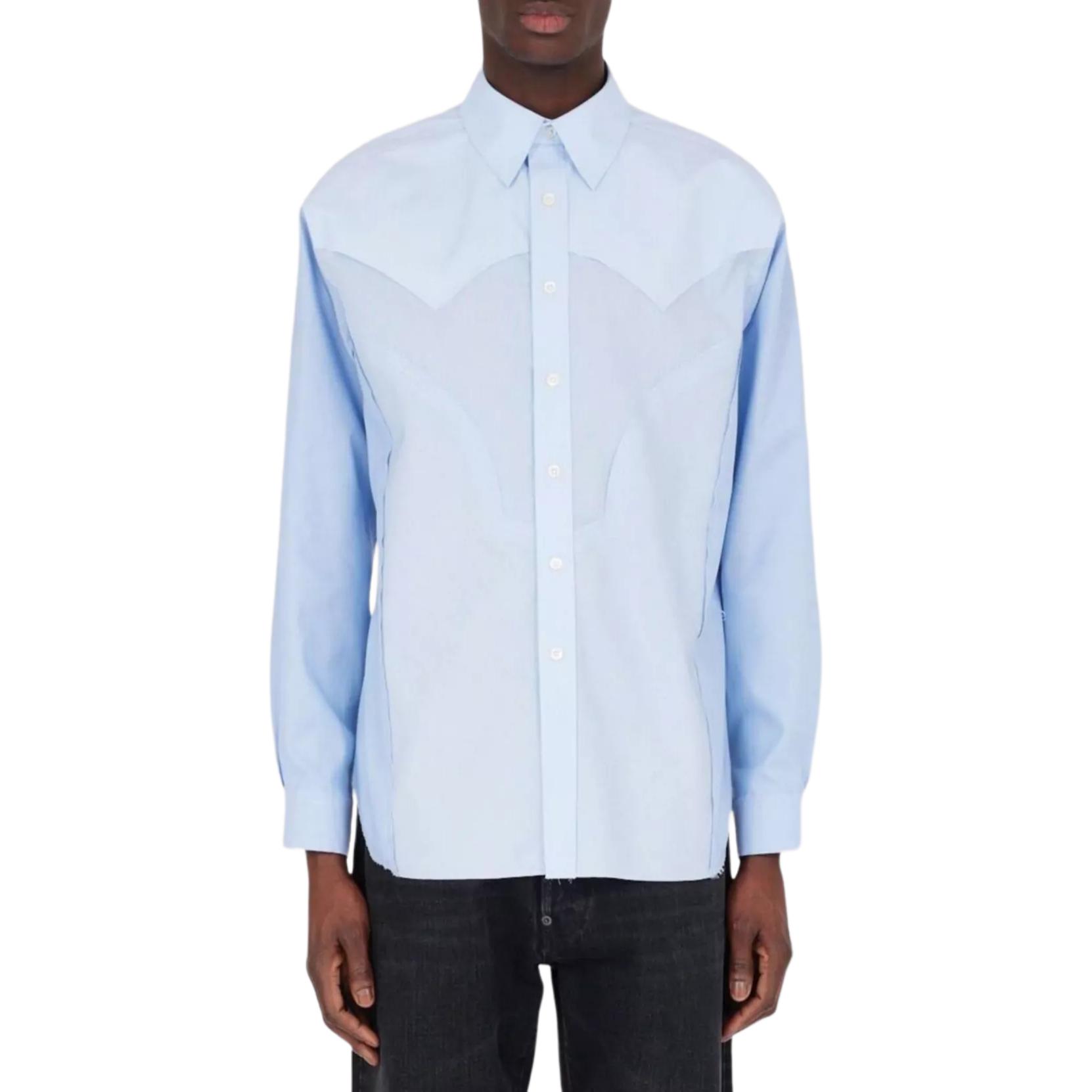 Мужская рубашка Maison Margiela (синяя)