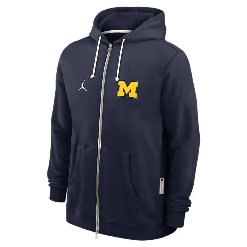 Jordan Michigan Sideline Men's Jordan Brand Dri-FIT College Full-Zip Hoodie
