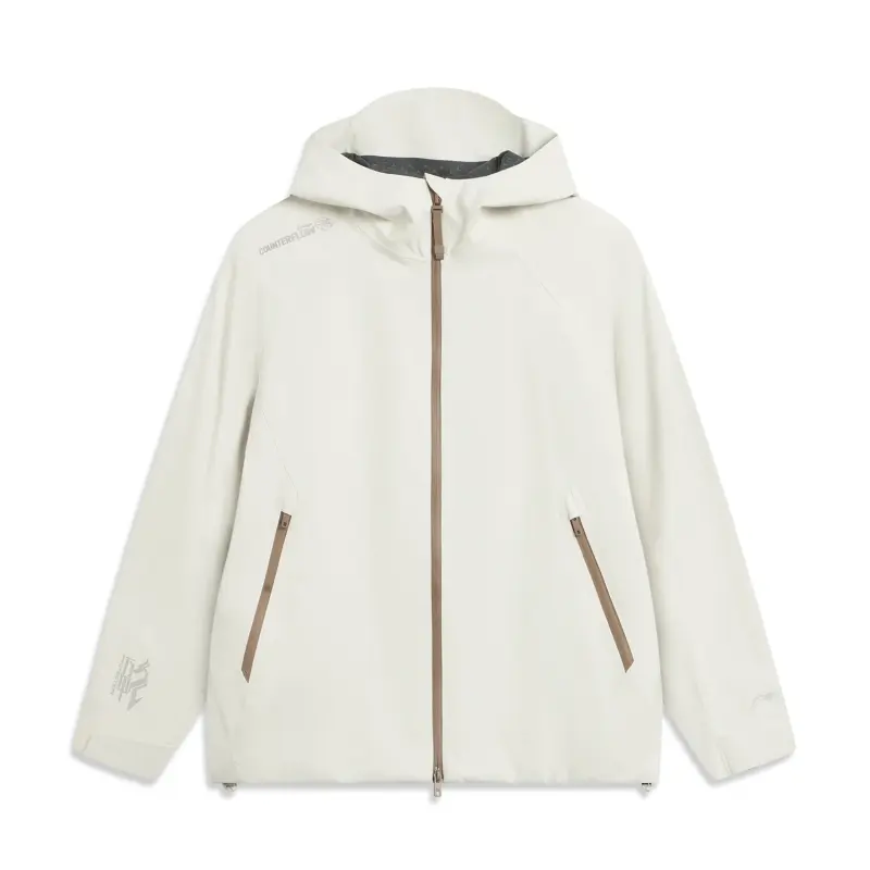 Li Ning Water Repellent And Windproof Windbreaker Jacket Women's Ecru