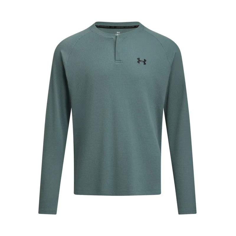 Under Armour T-Shirts Men's Jasper Blue 587 Henry Collar Moderate