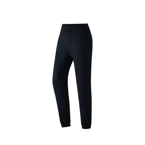 ANTA Knitted Sweatpants Women's Thickened Cuffed Pants