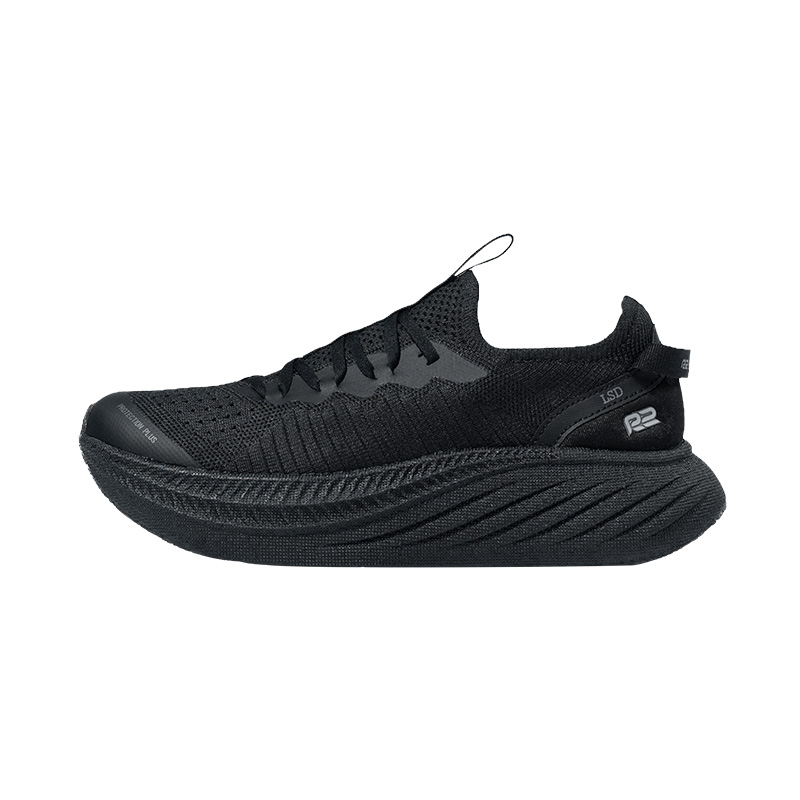 R2 REALRUN Running Shoes Unisex Low Top Black