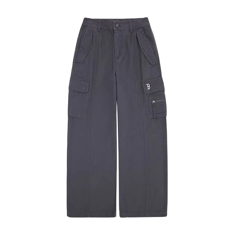 MLB Boston Red Sox Basic Collection 25FW Cargo Pants Women's Standard Charcoal Gray
