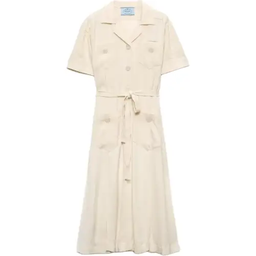 PRADA Lace Shirt Dress