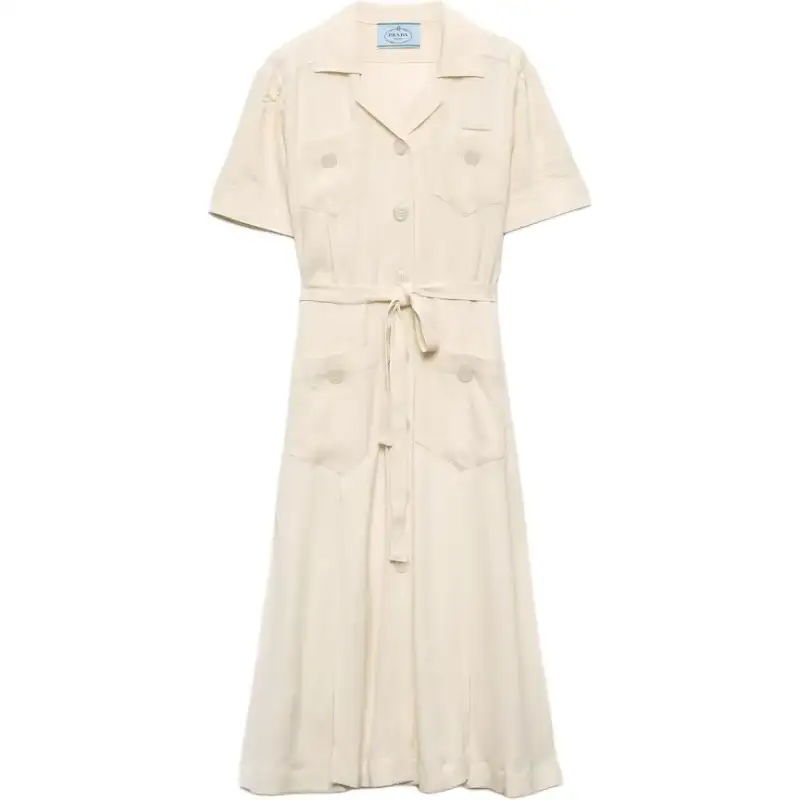 PRADA Lace Shirt Dress