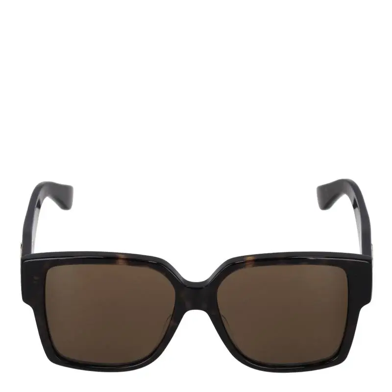 SAINT LAURENT Square Sunglasses Unisex Havana