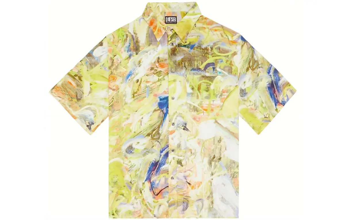 DIESEL Shirts Men's Yellow Moderate Shirt