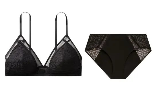 CALVIN KLEIN Black Logo Collection Underwear Set Women's Space Black