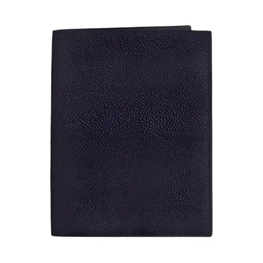 THOM BROWNE· Pebble Leather Passport Holder Men's Black