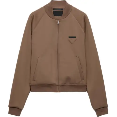 PRADA Triangle Patch Zipped Jacket