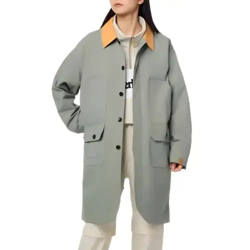 Timberland Coats Women's Light Green Lapel Moderate