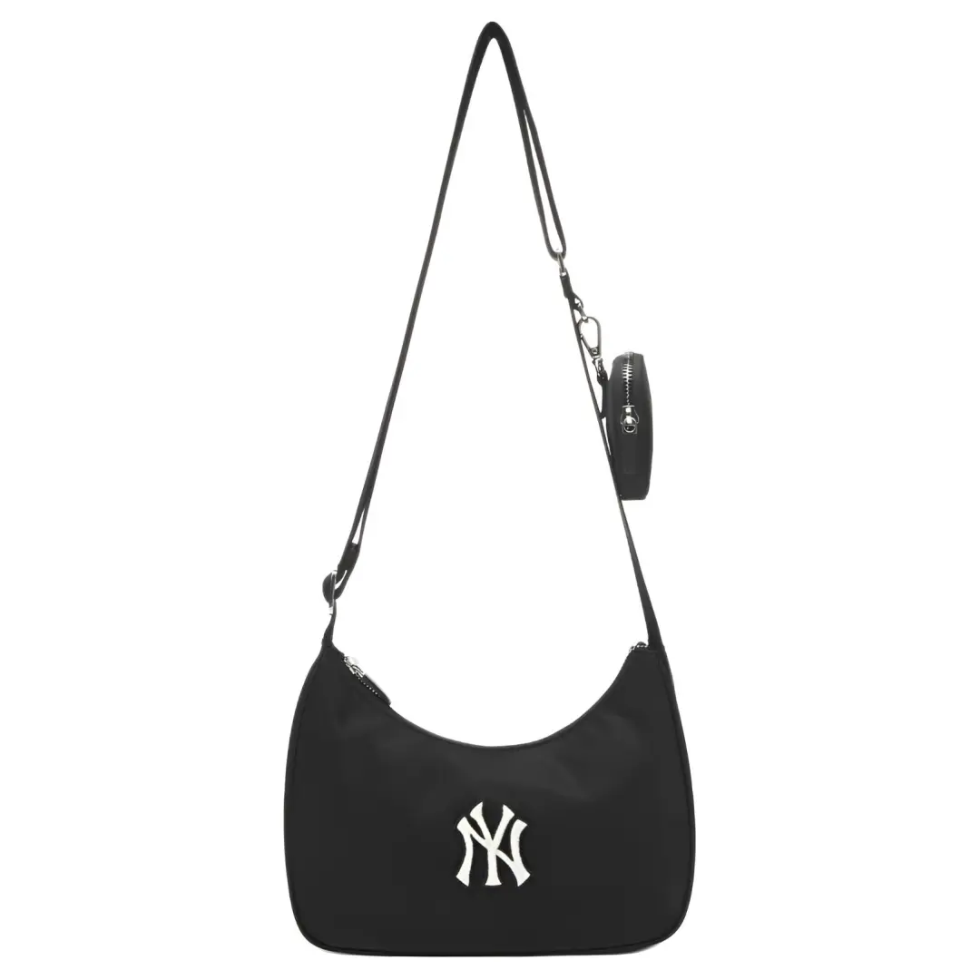 MLB New York Yankees Nylon Shoulder Bag Shoulder Bag Crossbody Bag Unisex Black