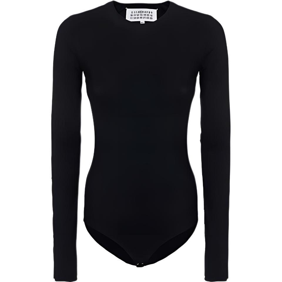 Женская футболка Maison Margiela Боди (черная)