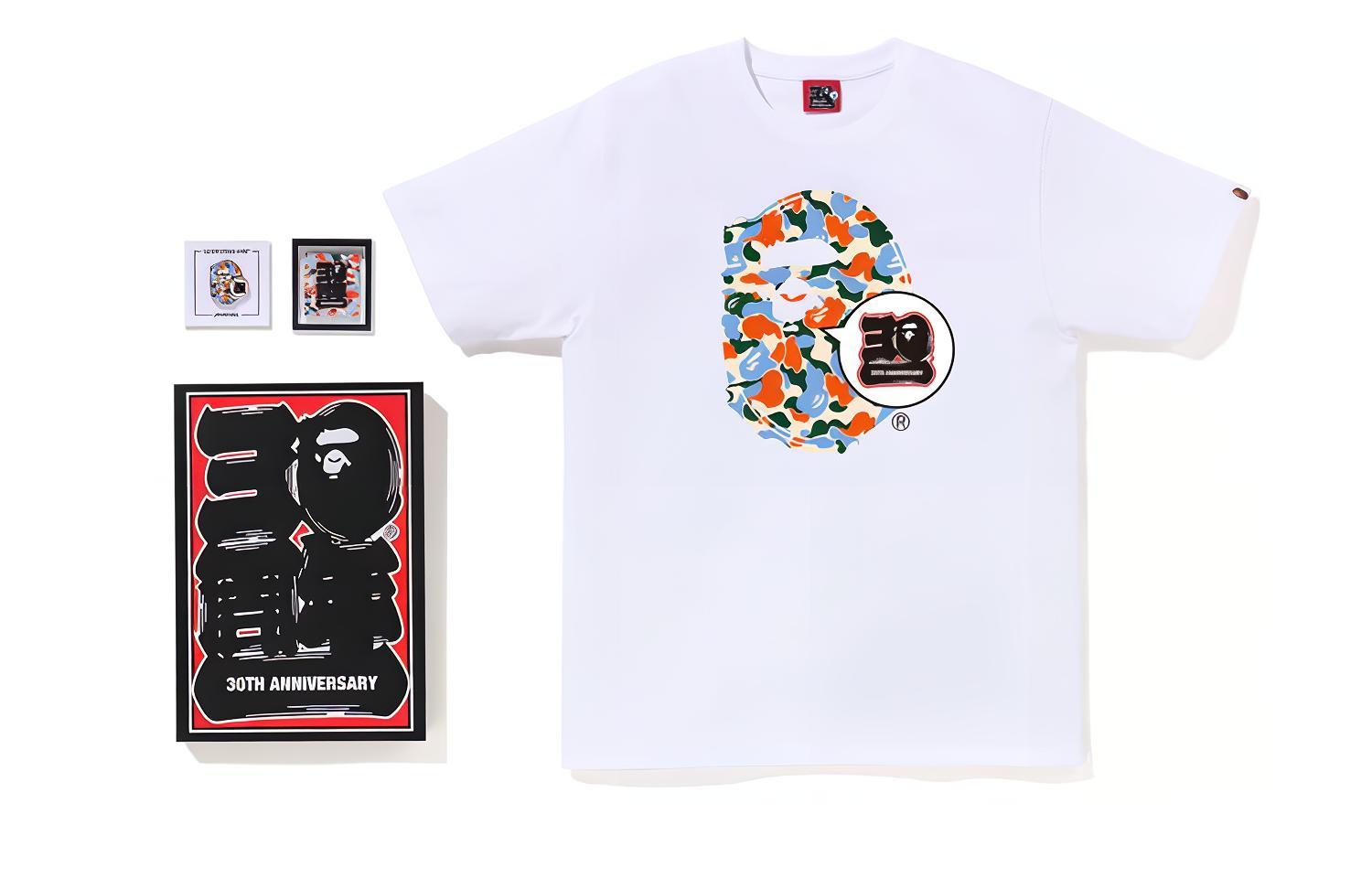 Bape Store Indonesia Bape 30th Anniversary Ape Head Tee Set