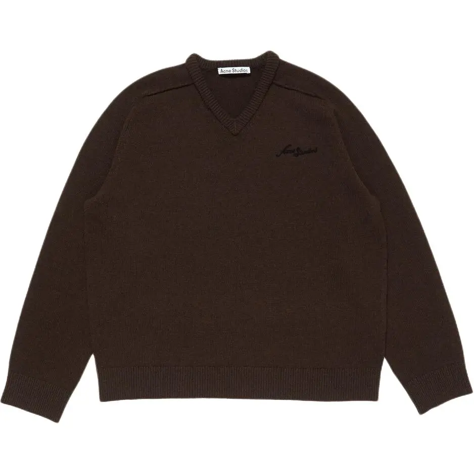 Acne Studios V neck Embroidered Sweater