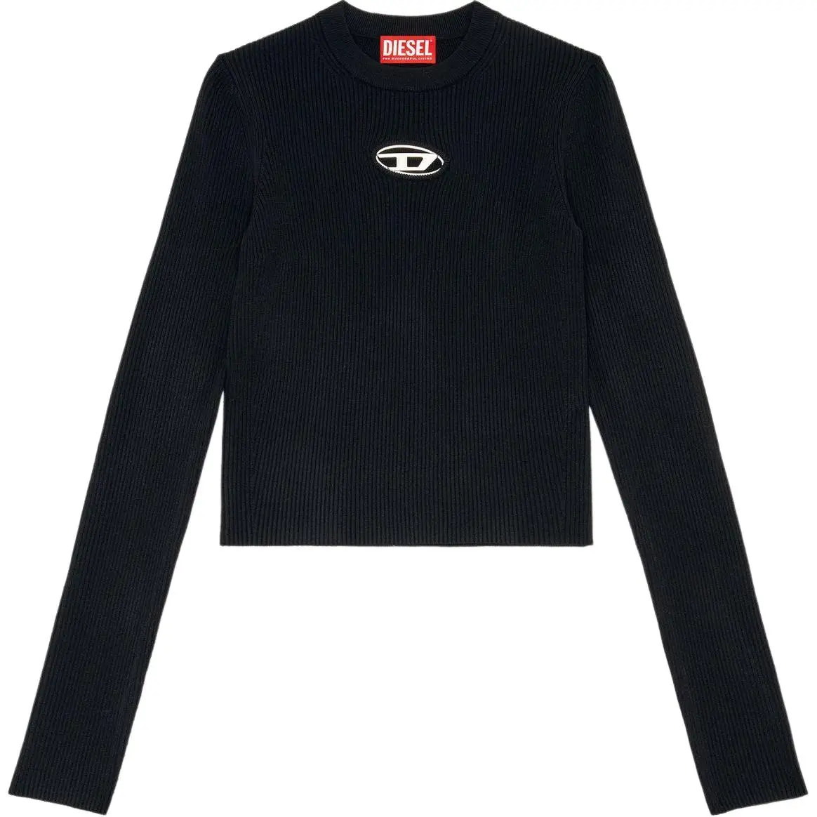 DIESEL M Valari Oval D Ribbed Knit Top