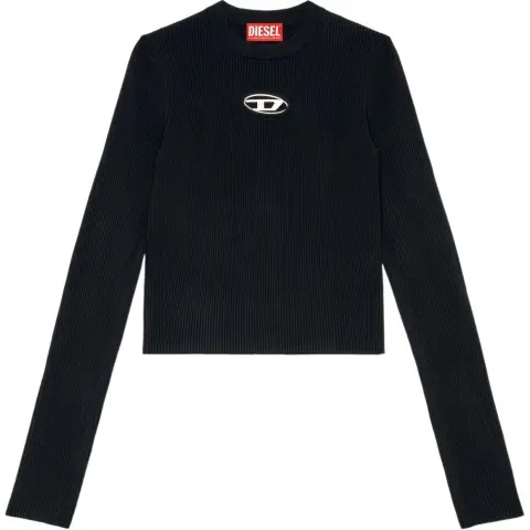 DIESEL M Valari Oval D Ribbed Knit Top
