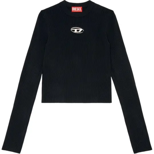 DIESEL M Valari Oval D Ribbed Knit Top